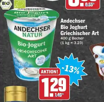 AEZ Andechser Bio Joghurt Griechischer Art 400g Becher Angebot