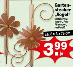 Krümet Sonderposten Gartenstecker "Vogel" Angebot