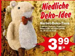 Krümet Sonderposten Herbst-Deko-Tiere Angebot