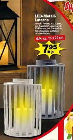 Krümet Sonderposten LED-Metall-Laterne Angebot