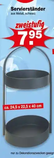 Krümet Sonderposten Servierständer aus Metall, schwarz Angebot