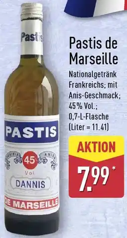 Aldi Nord Pastis de Marseille Angebot