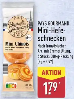 Aldi Nord PAYS GOURMAND Mini-Hefeschnecken Angebot