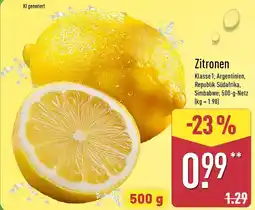 Aldi Nord Zitronen Angebot