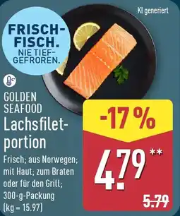 Aldi Nord GOLDEN SEAFOOD Lachsfiletportion Angebot