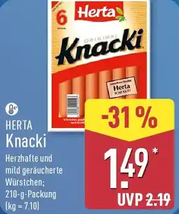 Aldi Nord HERTA Knacki Angebot