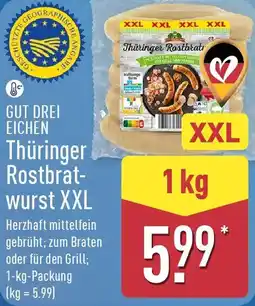 Aldi Nord GUT DREI EICHEN Thüringer Rostbratwurst XXL Angebot