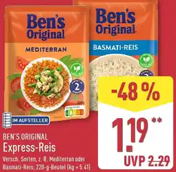 Aldi Nord BEN'S ORIGINAL Express-Reis Angebot