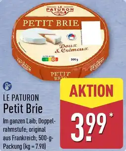 Aldi Nord LE PATURON Petit Brie Angebot