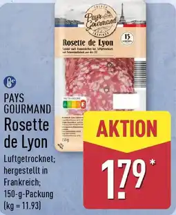 Aldi Nord PAYS GOURMAND Rosette de Lyon Angebot