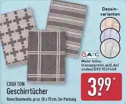 Aldi Nord CROFTON Geschirrtücher Angebot