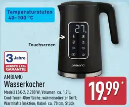Aldi Nord AMBIANO Wasserkocher Angebot