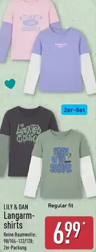 Aldi Nord LILY & DAN Langarmshirts Angebot