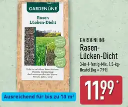 Aldi Nord GARDENLINE Rasen Lücken-Dicht Angebot