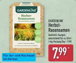 Aldi Nord GARDENLINE Herbst Rasensamen Angebot