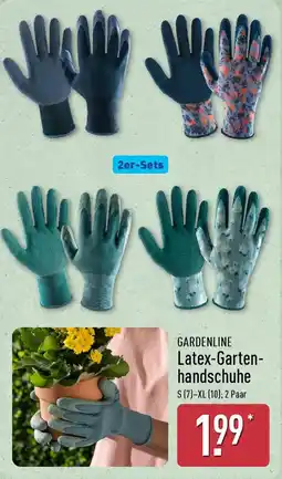 Aldi Nord GARDENLINE Latex-Gartenhandschuhe Angebot