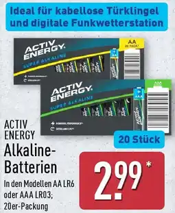 Aldi Nord ACTIV ENERGY Alkaline Batterien Angebot