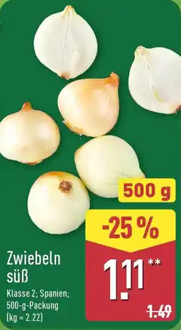 Aldi Nord Zwiebeln süß Angebot