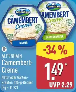 Aldi Nord ALPENHAIN Camembert Creme Angebot