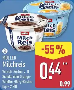 Aldi Nord MÜLLER Milchreis Angebot