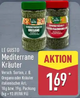 Aldi Nord LE GUSTO Mediterrane Kräuter Angebot