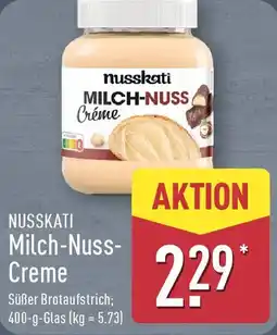 Aldi Nord NUSSKATI Milch-Nuss Creme Angebot