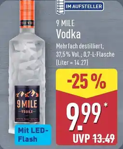 Aldi Nord 9 MILE Vodka Angebot