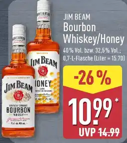 Aldi Nord JIM BEAM Bourbon Whiskey/Honey Angebot