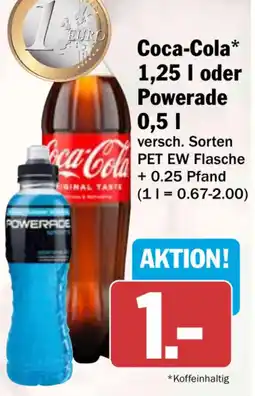 HIT Coca-Cola oder Powerade Angebot