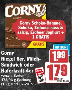 HIT Corny Riegel 6er, Milch- Sandwich oder Haferkraft 4er Angebot