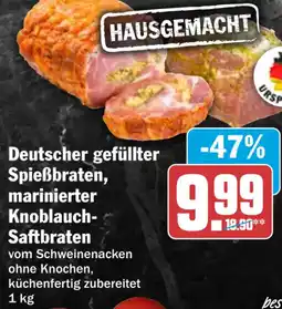 HIT Deutscher gefüllter Spießbraten, marinierter Knoblauch-Saftbraten Angebot