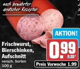 HIT Frischwurst, Bierschinken, Aufschnitt Angebot