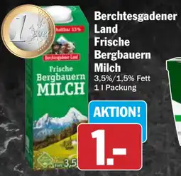 HIT Berchtesgadener Land Frische Bergbauern Milch Angebot