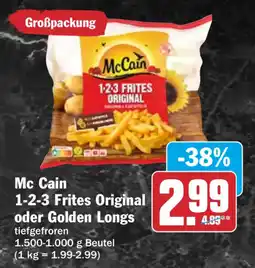 HIT Mc Cain 1-2-3 Frites Original oder Golden Longs Angebot