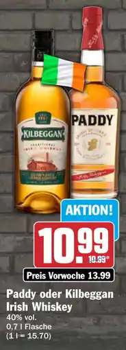 HIT Paddy oder Kilbeggan Irish Whiskey Angebot