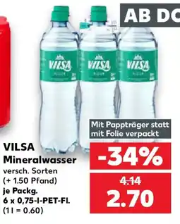 Kaufland VILSA Mineralwasser Angebot