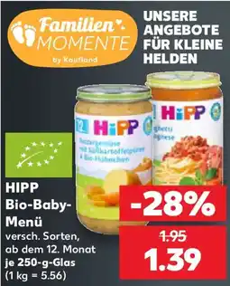 Kaufland HIPP Bio-Baby- Menü Angebot