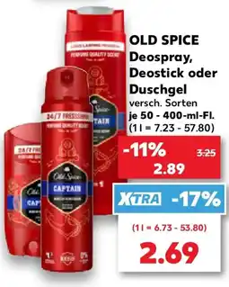 Kaufland OLD SPICE Deospray, Deostick oder Duschgel Angebot
