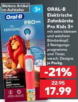 Kaufland ORAL-B Elektrische Zahnbürste Pro Kids 3+ Angebot