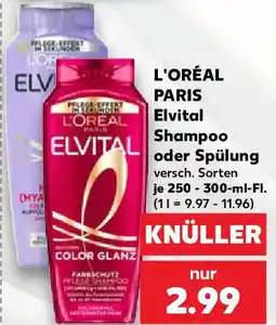 Kaufland L'OREAL PARIS Elvital Shampoo oder Spülung Angebot