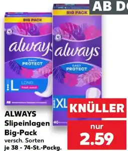 Kaufland ALWAYS Slipeinlagen Big-Pack Angebot