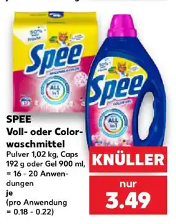 Kaufland SPEE Voll- oder Colorwaschmittel Angebot