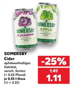 Kaufland SOMERSBY Cider Angebot