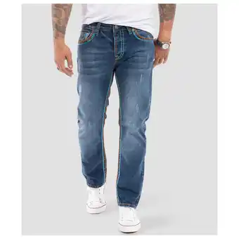 Netto Marken-Discount Rock Creek Jeans Comfort Fit dicke Nähte Loose Fit Angebot