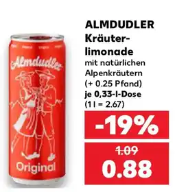 Kaufland ALMDUDLER Kräuterlimonade Angebot