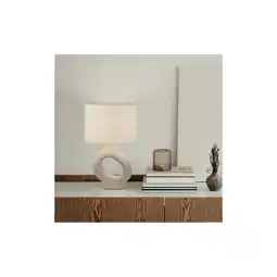 Netto Marken-Discount HOME DELUXE Große Tischlampe asymmetrisch LOLA - Beige Angebot