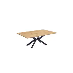 Netto Marken-Discount HOME DELUXE Esstisch Eckig AVENCIA inkl. Sternfuß - 160 x 100 cm Dark Oak Angebot