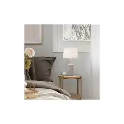 Netto Marken-Discount HOME DELUXE Große Tischlampe in Steinoptik CARO - Weiß Angebot