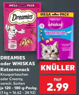 Kaufland DREAMIES oder WHISKAS Katzensnack Angebot