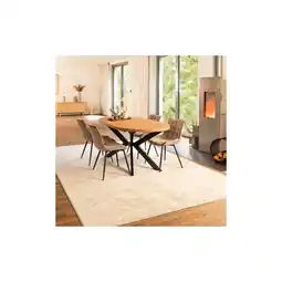 Netto Marken-Discount HOME DELUXE Esstisch Oval Ausziehbar AVENTI inkl. Sternfuß - 160-200 x 100 cm Dark Oak Angebot